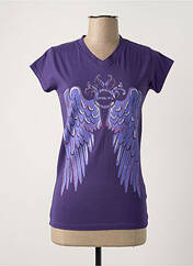 T-shirt violet ELITE pour femme seconde vue