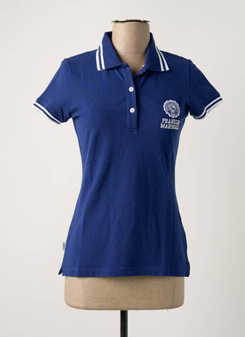 Polo bleu FRANKLIN MARSHALL pour femme