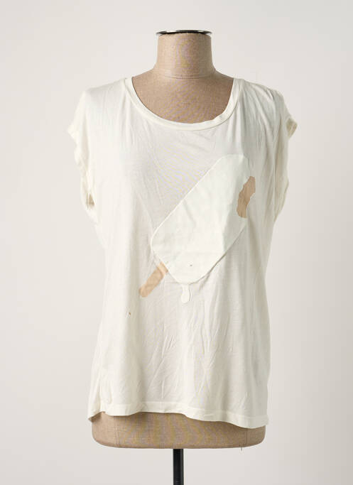 T-shirt beige NOISY MAY pour femme