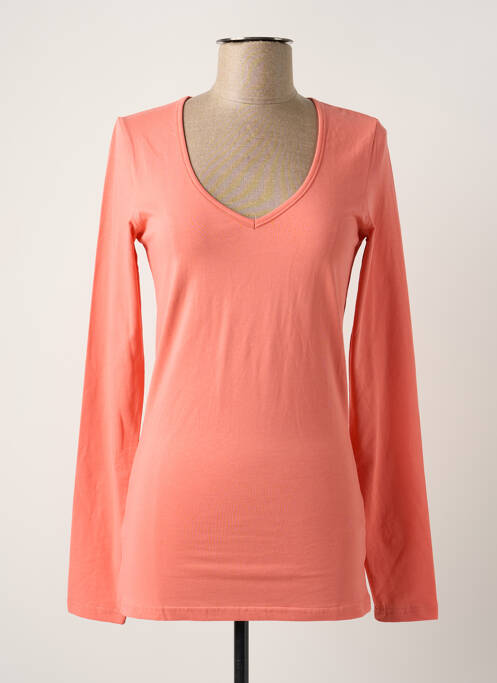 T-shirt orange VERO MODA pour femme