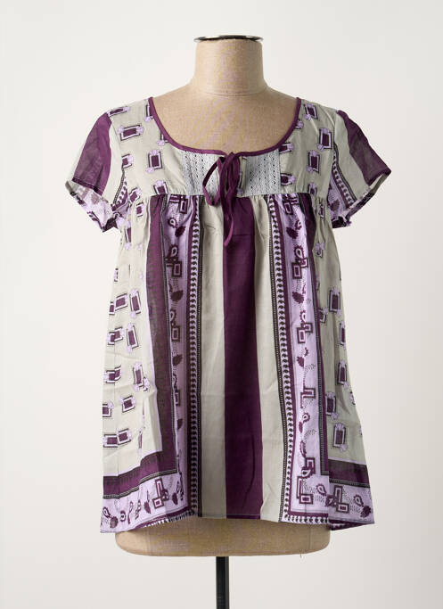 Blouse violet ONLY pour femme