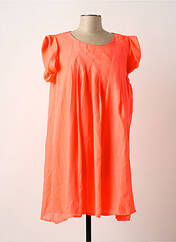 Robe courte orange VERO MODA pour femme seconde vue