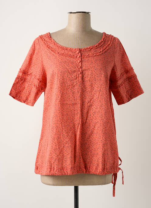 Blouse orange ICHI pour femme