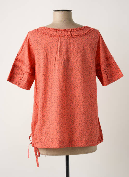 Blouse orange ICHI pour femme