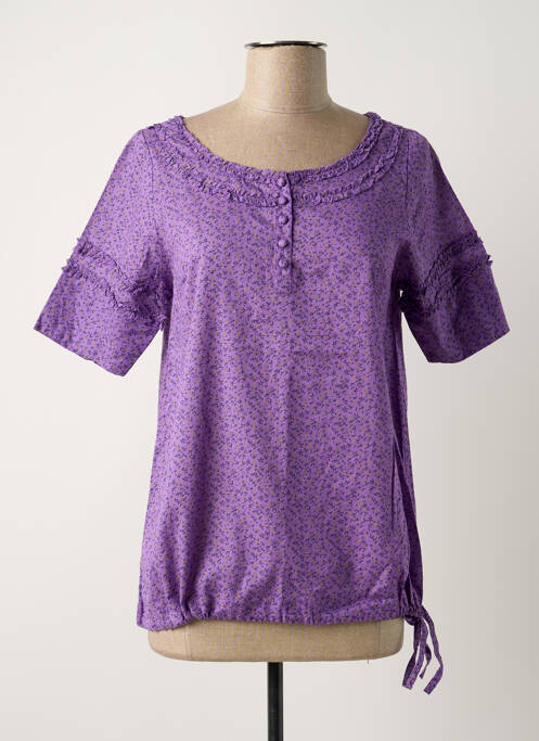 Blouse violet ICHI pour femme