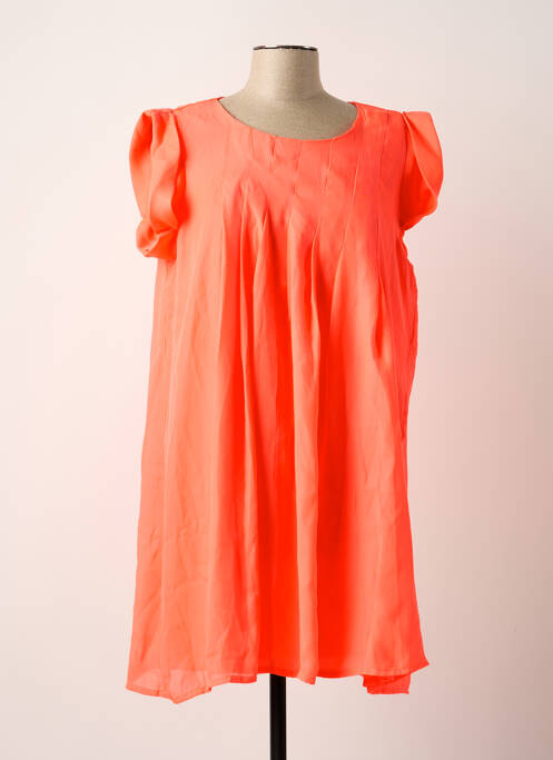 Robe courte orange VERO MODA pour femme