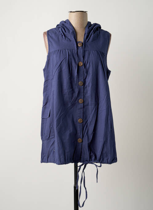 Veste casual bleu ICHI pour femme