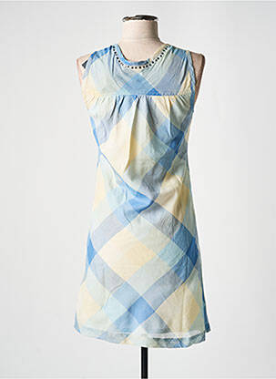 Robe courte bleu LE TEMPS DES CERISES femme