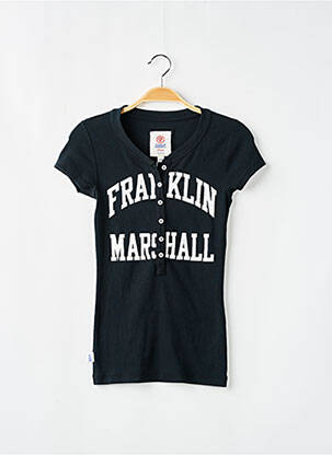 Gilet manches courtes noir FRANKLIN MARSHALL femme