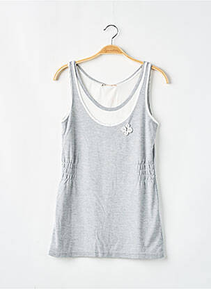 Débardeur gris ICHI femme