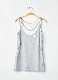 Débardeur gris ICHI femme