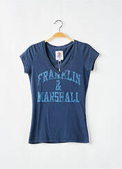 T-shirt bleu FRANKLIN MARSHALL pour femme seconde vue