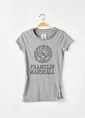 T-shirt gris FRANKLIN MARSHALL pour femme seconde vue