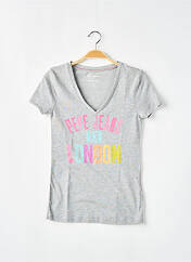 T-shirt gris PEPE JEANS pour femme seconde vue