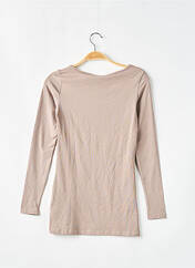 T-shirt marron VERO MODA pour femme seconde vue