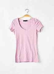 T-shirt violet VERO MODA pour femme seconde vue