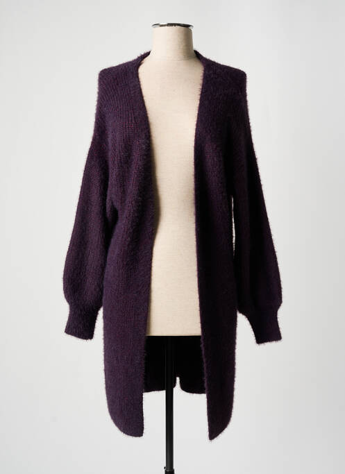 Gilet manches longues violet MOLLY BRACKEN pour femme