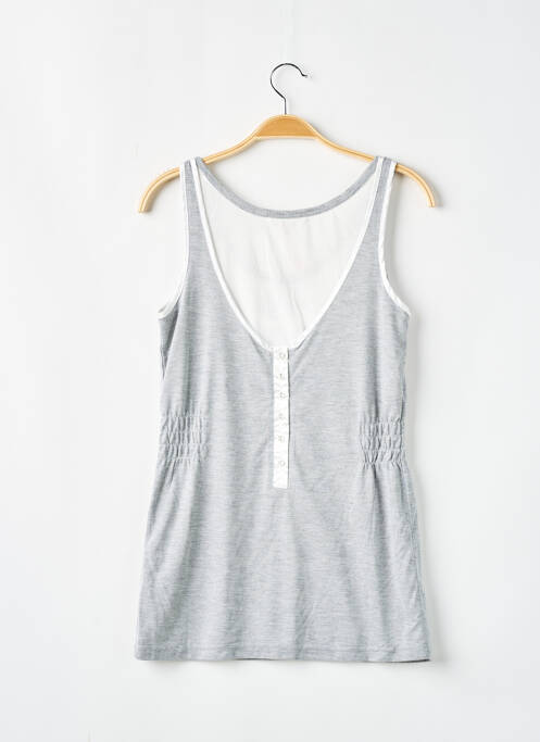 Débardeur gris ICHI pour femme