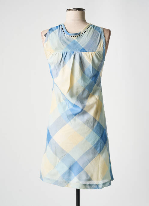 Robe courte bleu LE TEMPS DES CERISES pour femme