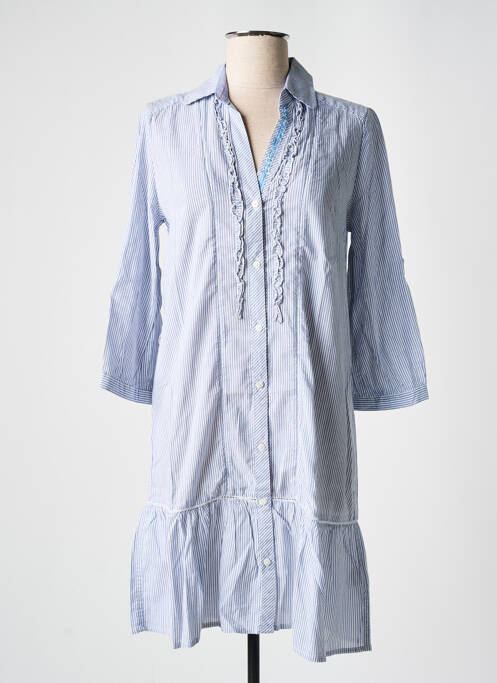 Robe courte bleu PEPE JEANS pour femme