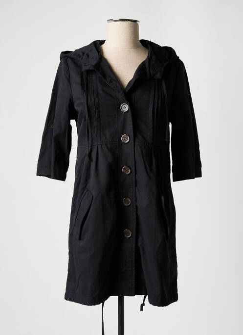 Trench noir ICHI pour femme