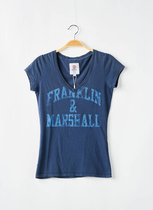 T-shirt bleu FRANKLIN MARSHALL pour femme