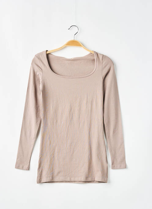 T-shirt marron VERO MODA pour femme