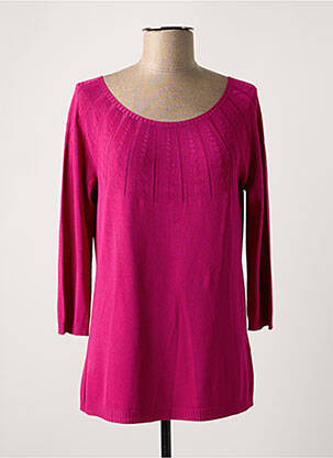 Pull coupe droite manches longues violet ESCORPION femme