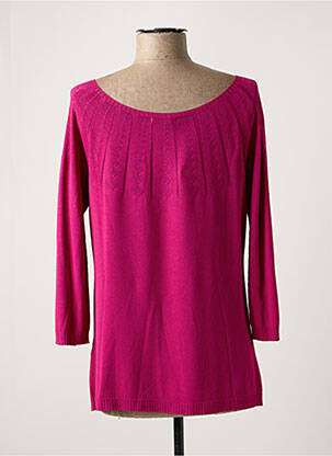 Pull coupe droite manches longues violet ESCORPION femme
