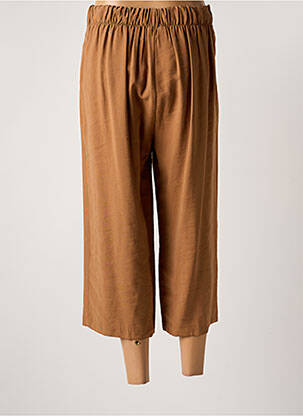 Pantacourt taille élastique taille normale marron B.YU femme