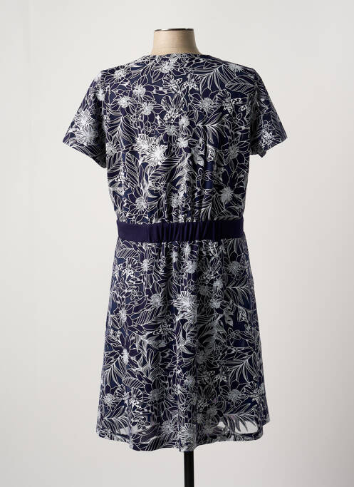 Robe mi-longue bleu LEO & UGO pour femme