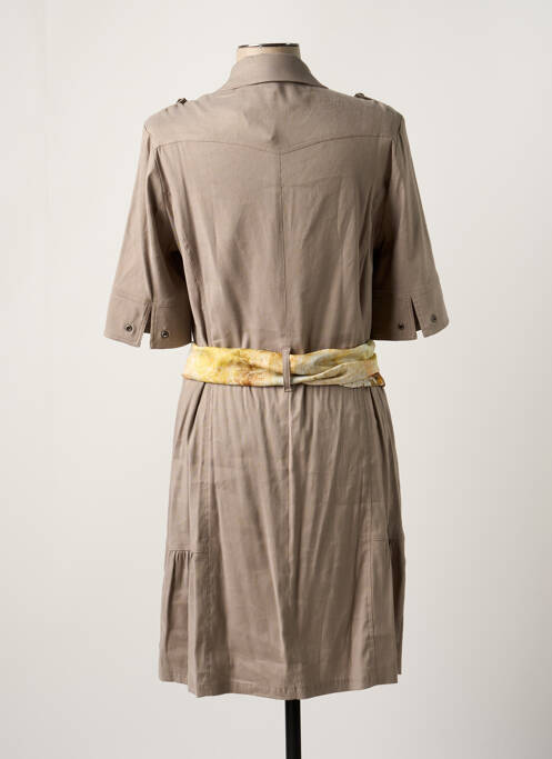 Robe mi-longue gris K'TENDANCES pour femme