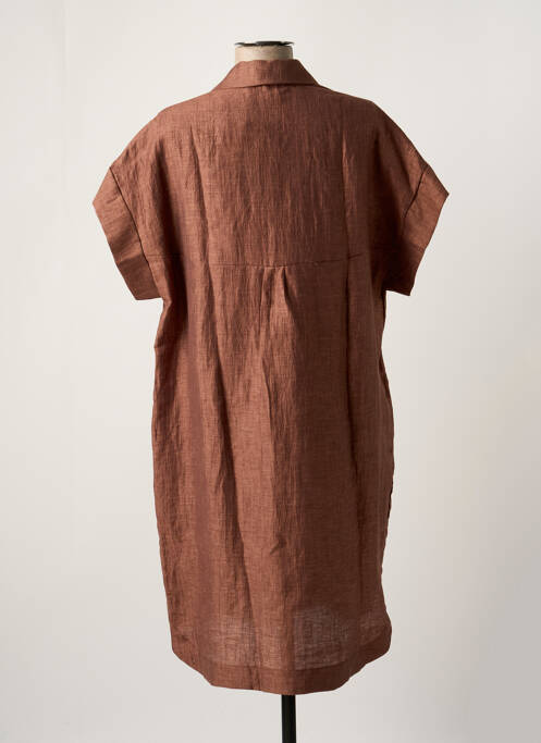 Robe mi-longue marron B.YU pour femme