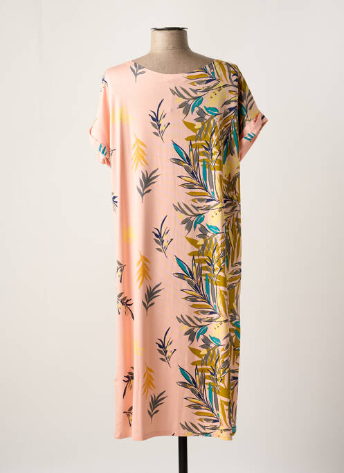 Robe mi-longue rose DEVERNOIS pour femme