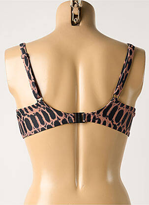 Haut de maillot de bain stretch haut soutien-gorge emboitant marron FANTASIE femme