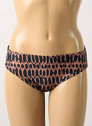 Bas de maillot de bain stretch culotte marron FANTASIE femme