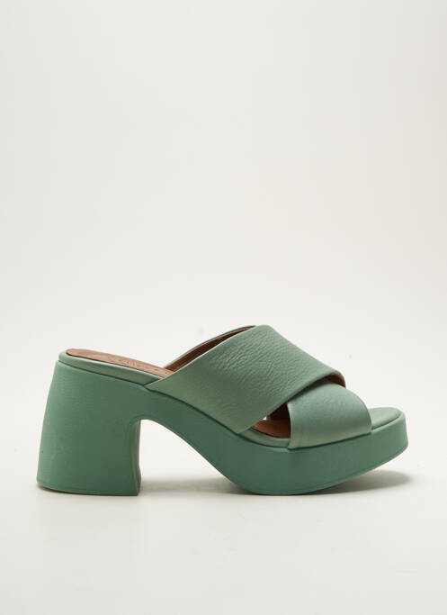 Mules/Sabots vert LUNE & L'AUTRE pour femme