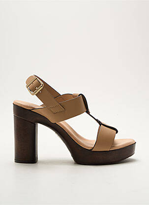 Sandales/Nu pieds beige COCO ET ABRICOT pour femme