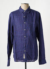 Chemise manches longues bleu JACHS pour homme seconde vue