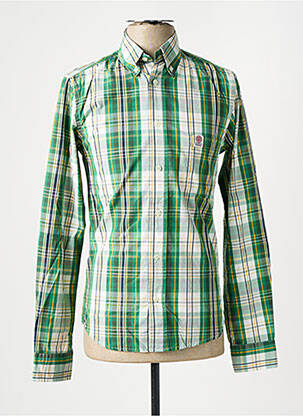 Chemise manches longues vert FRANKLIN MARSHALL pour homme