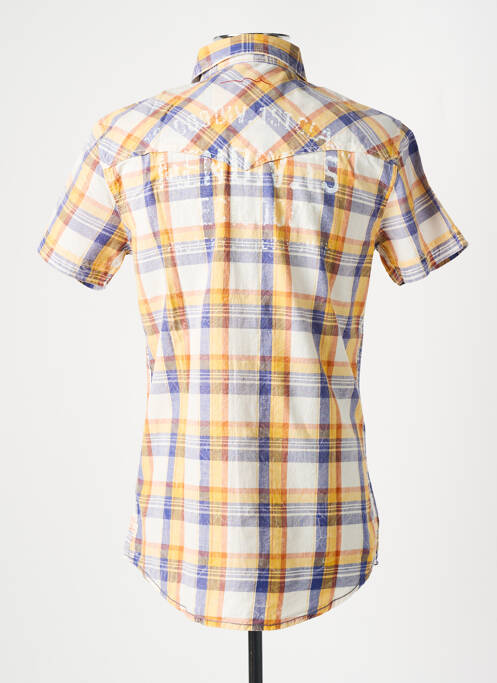 Chemise manches courtes jaune TEDDY SMITH homme