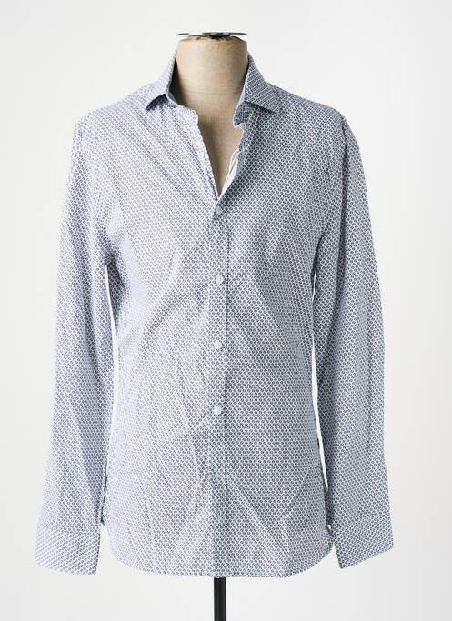 Chemise manches longues blanc GUESS pour homme