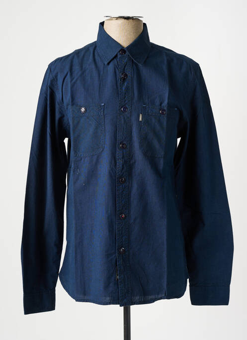 Chemise manches longues bleu ELEMENT pour homme