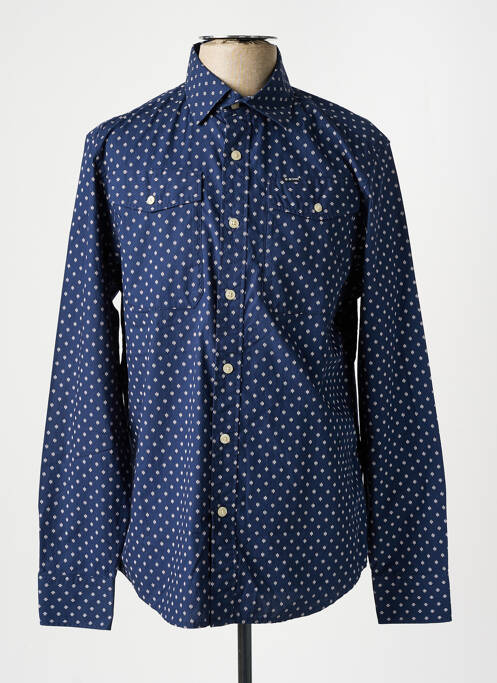 Chemise manches longues bleu G STAR pour homme