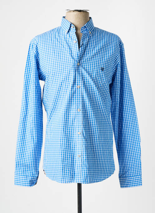 Chemise manches longues bleu JACK & JONES pour homme