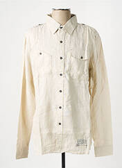 Chemise manches longues beige FREEMAN T.PORTER pour homme seconde vue