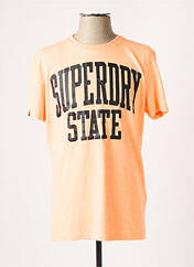 T-shirt orange SUPERDRY pour homme seconde vue