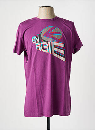T-shirt violet ENERGIE pour homme