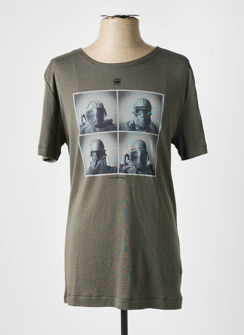 T-shirt vert G STAR homme
