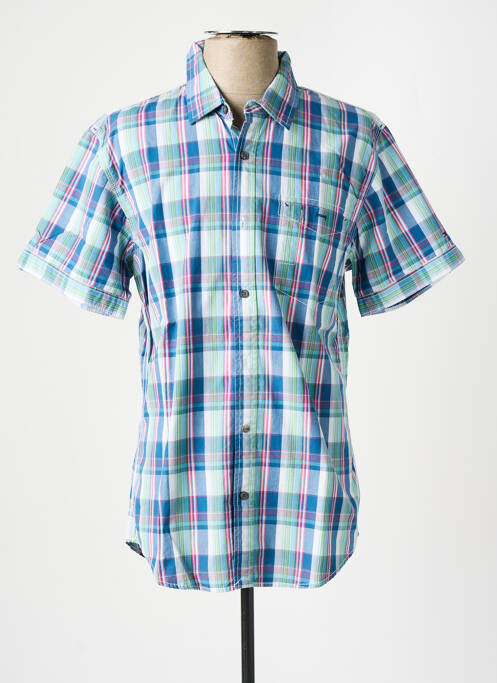 Chemise manches courtes bleu TOMMY HILFIGER pour homme